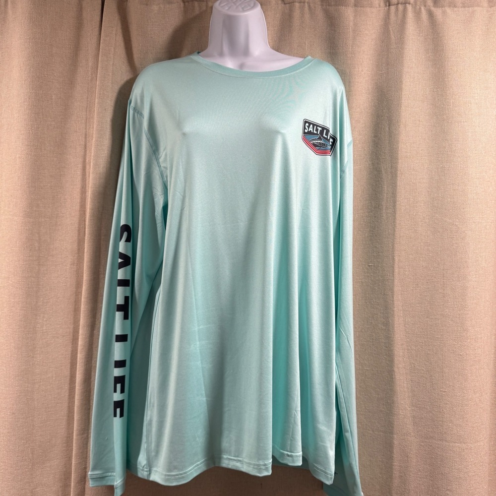 Salt Life Mens XL Long Sleeve Performance Fishing T Shirt Marlin‎ Graphic Bundle